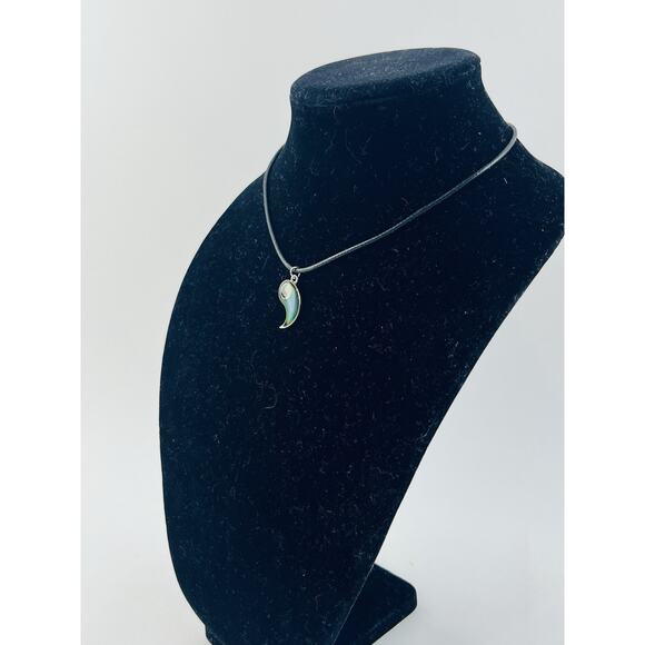 Claire’s Green Blue Purple Pendant Mood Yin Yang Moon Choker Necklace Costume Ch - Picture 2 of 16